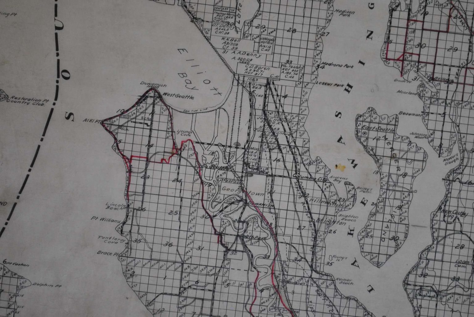 King County Washington Circa 1900 Kroll Antique Maps 0161