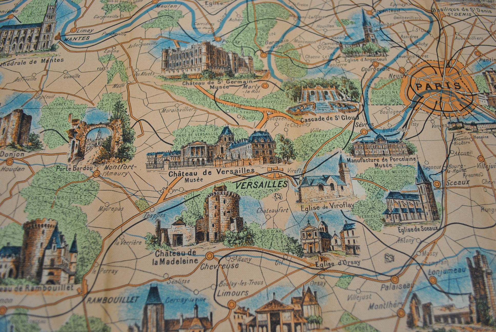 Paris, France Circa 1948 - Kroll Antique Maps