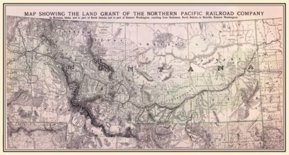 Montana 1890 (Railroads) – Kroll Antique Maps